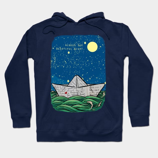 Across the Beautiful Night Hoodie by awanndus